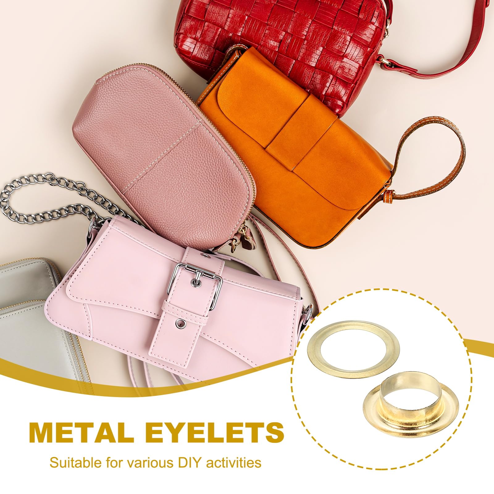 PATIKIL 8mm/5/16" Metal Eyelets - Image 4