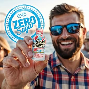 5-hour ENERGY FIREWORK FREEZE Flavor, 6 Count, 1.93 Fl Oz Energy Shot, Extra Strength, Amino Acids, Essential B Vitamins, Sugar Free and Zero Calories