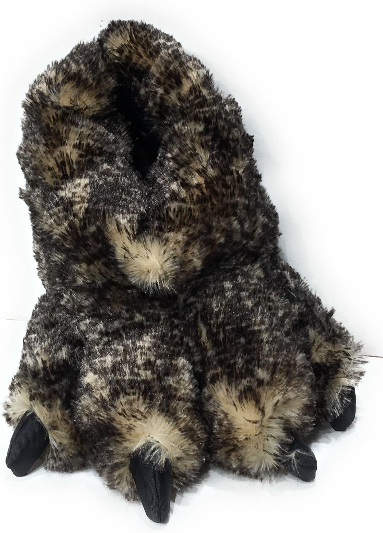 Wild Ones Furry Animal Claw Slippers for Toddlers, Kids and Adults