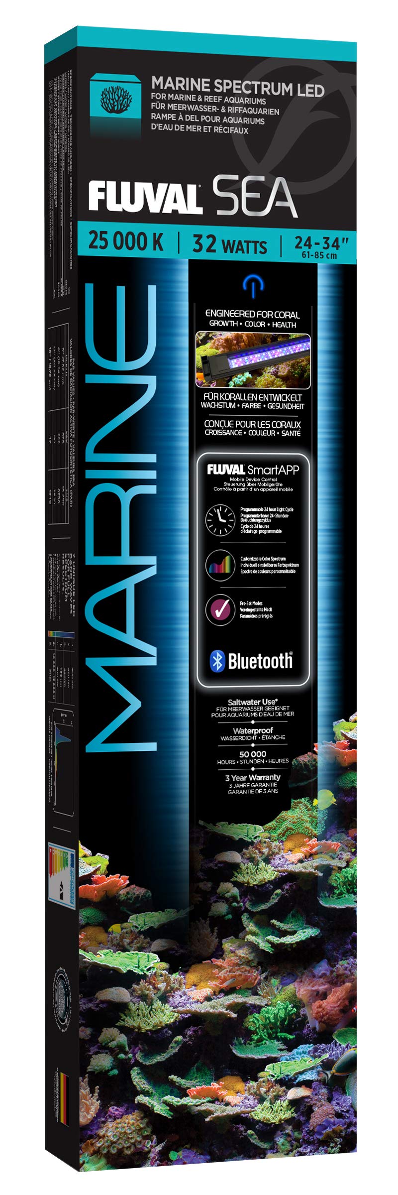 Fluval Sea Spectrum Marine 3.0 Led 32W (61-85Cm) 2210 g
