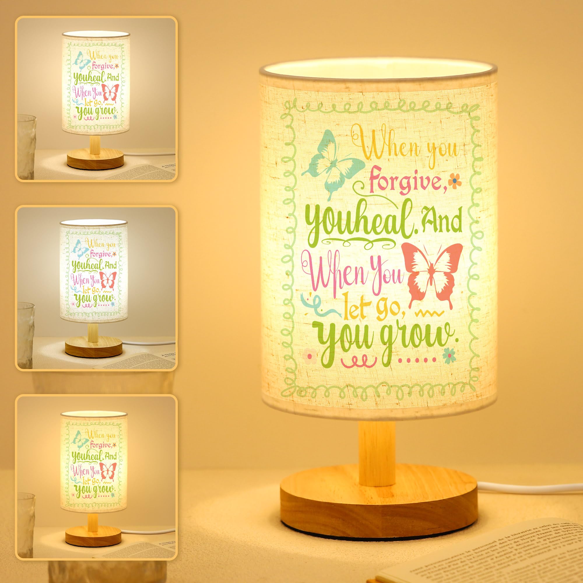 WSYEAR Healing Gift Night Light Breast Cancer Chemo Survivor Get Well Caring Gifts - Comfort Gift for Mom Friend Nurse,Teacher Spiritual Desk Decor — image 1