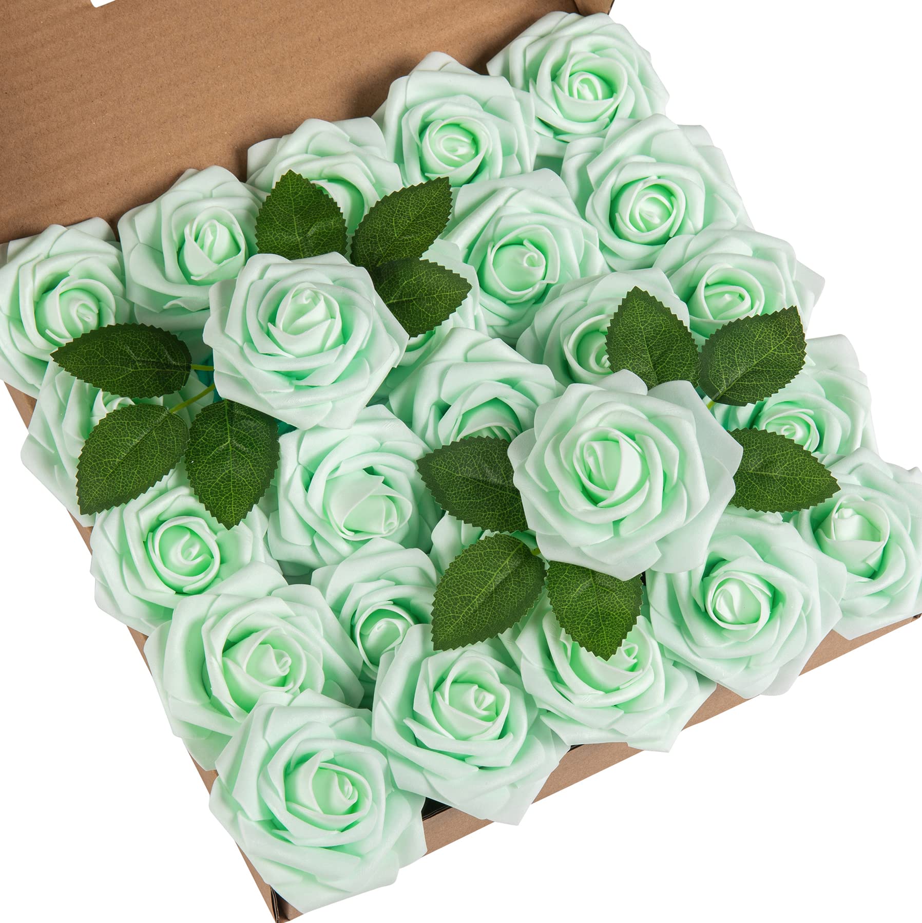 Ideen Mit Herz - 90 Rose Artificiali In Carta Con Gambo In Filo - Testa 2,5 Cm - 10 Colori Assortiti - Per Decorazioni Fai Da Te E Bomboniere