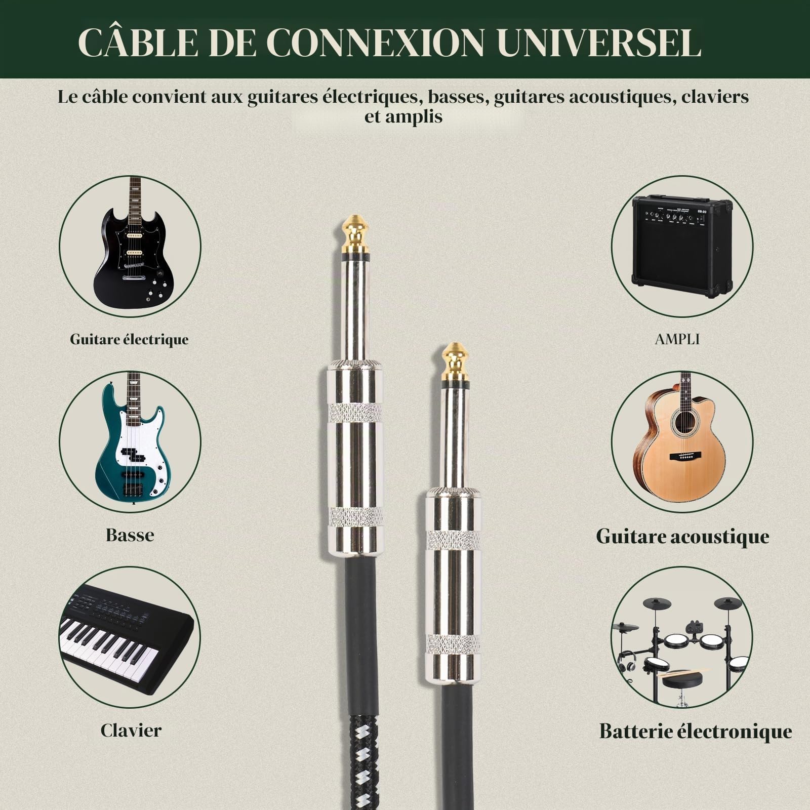 Ktaxon Guitare basse électrique à 4 cordes, style PB - Taille standard pour droitier - Kit débutant avec ampli 20W, housse de transport, sangle, câble de mise à niveau, capo pour jeunes et adultes