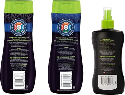 Miniatura 2 de FURminator Kit de eliminación de cabello, champú para eliminar el cabello, acondicionador de desprendimiento, espray sin agua, para perros, 40.5