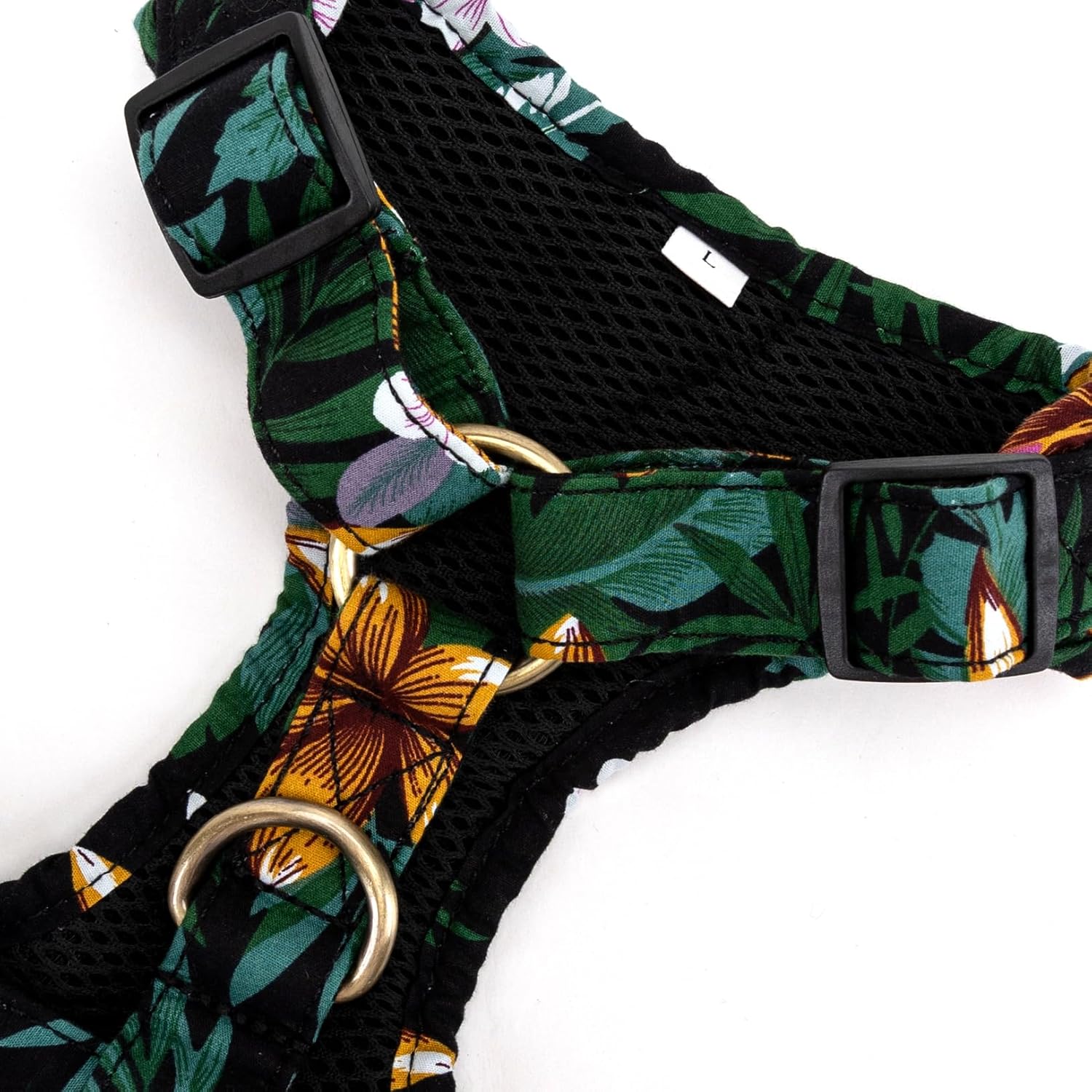 Angie and Allie Organic Cotton Dog Harness,No Pull Pet Harness with Leash D-Ring,Adjustable Soft Padded Dog Vest,Comfortable,Sustainable,Breathable and Stylish for Your Canine Companion