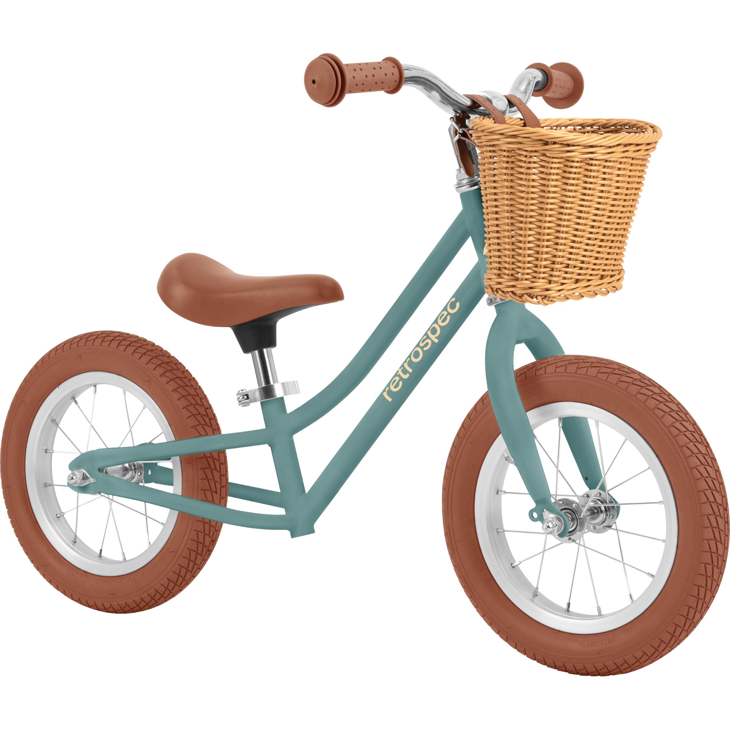 RetrospecBaby Beaumont Kids' Balance Bike for Toddlers, No Pedals, Cushioning Air Filled Tires for Boys and Girls Ages 18 Months - 3 Years, with Adjustable Seat Height
