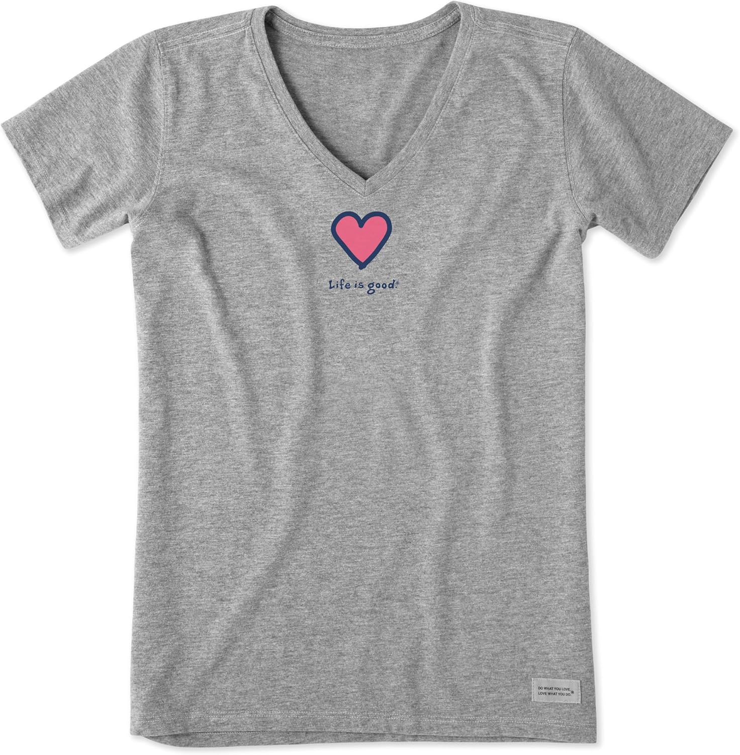 Life is Good Women's American Sunflower Short Sleeve Crusher Vee