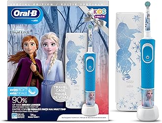 Oral-B D 100 Kids Electric Toothbrush Disney Frozen with Travel case & Disney Frozen