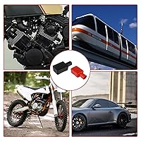 Vista 7 de simarro 4 cubiertas para terminales de batería, cubiertas de cable positivo y negativo, protector de terminal de batería, cubierta aislante