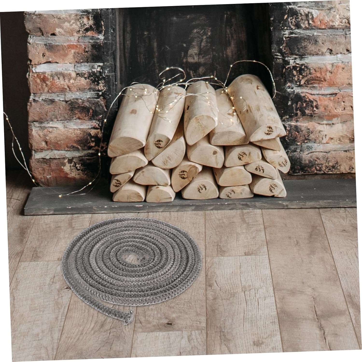 Cabilock 5pcs Stove Gasket Replacement for Stoves High-Temperature Fiberglass Rope Seal for Fireplace to Install Sealing Gasket and Flexible Design