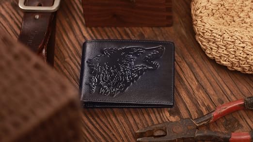 Amazon.com: skneephate Mens Wallets Leather Bifold Cool Wallet For