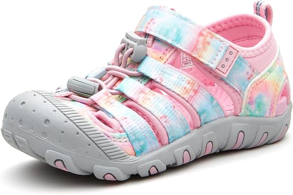 Weestep Toddler Little Kid Boys and Girls Close Toe Hook Loop Sandal