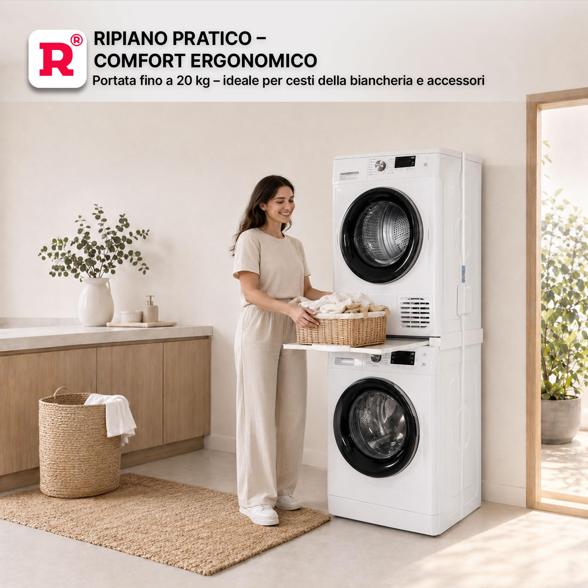 ROLLER Kappatos Kit Sovrapposizione Premium, Ripiano Estraibile, 250 kg