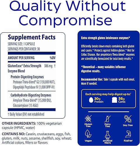 Miniatura 7 de Suplemento nutricional Enzymedica GlutenEase 2 unidades 12010 1 1