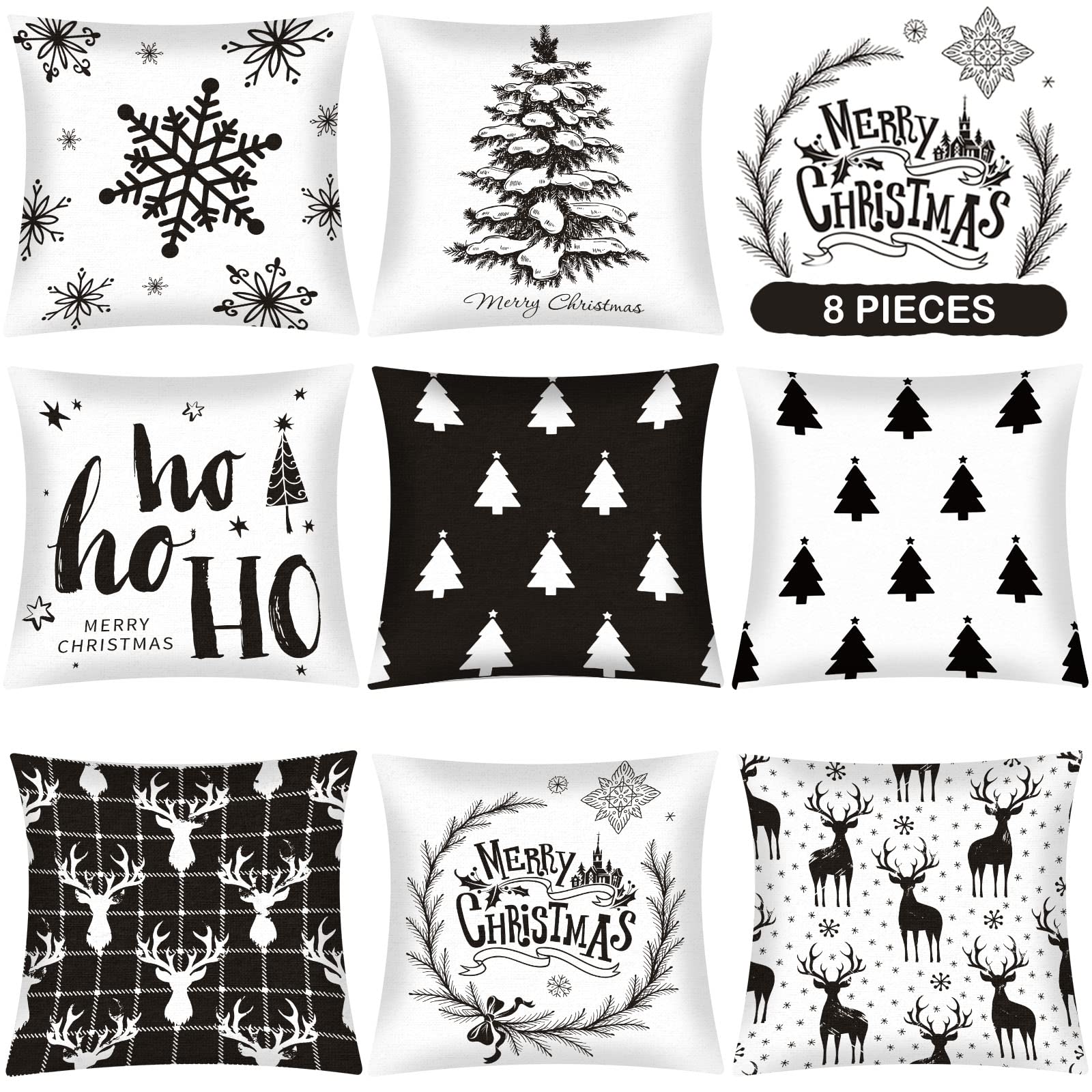 Housse de coussin Noël sapin rétro pour sublimer le canapé du salon en hiver