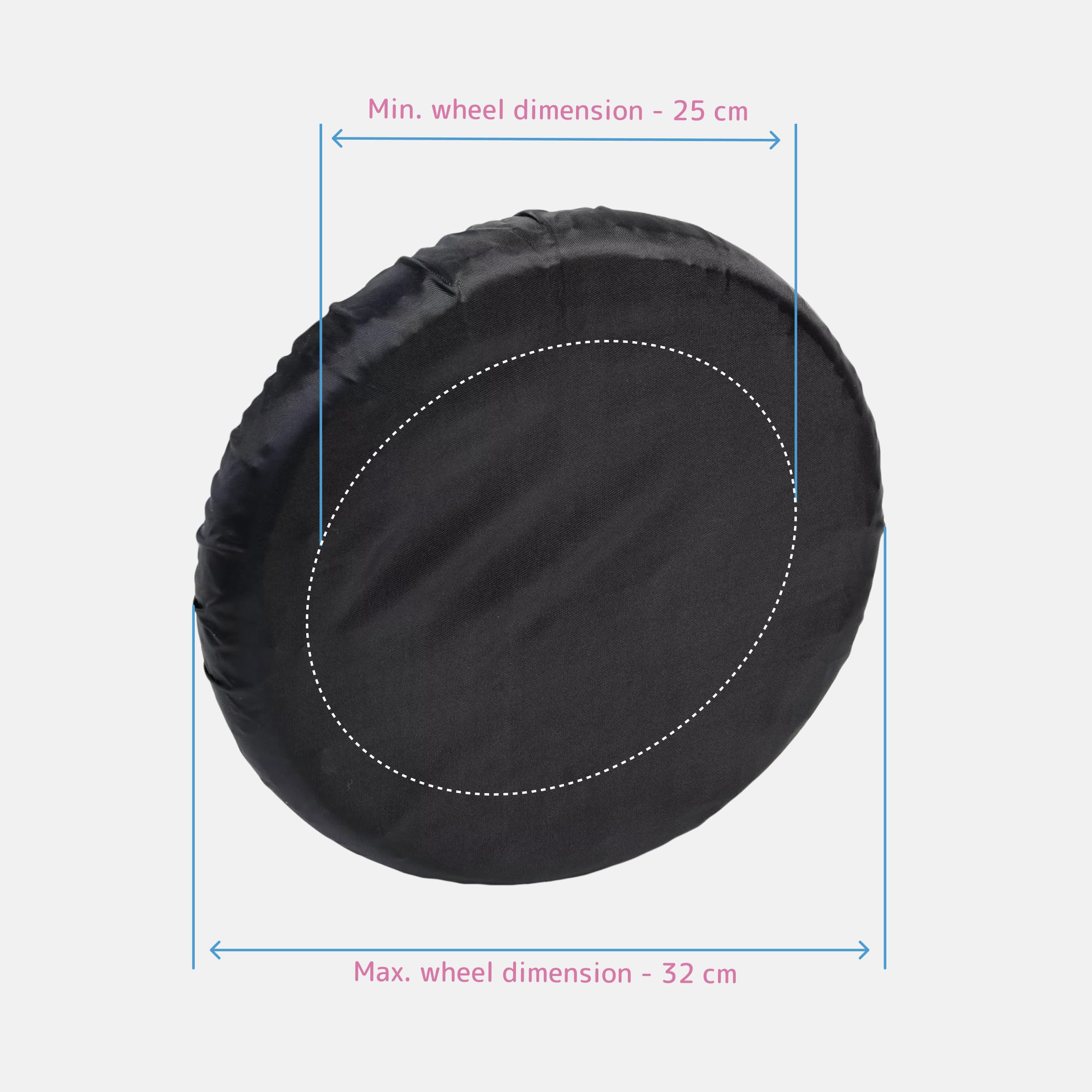 Housses De Protection Pour Roues De Poussette - Lot De 4 (2 Tailles) - Tissu Oxford Imperméable - Anti-poussière