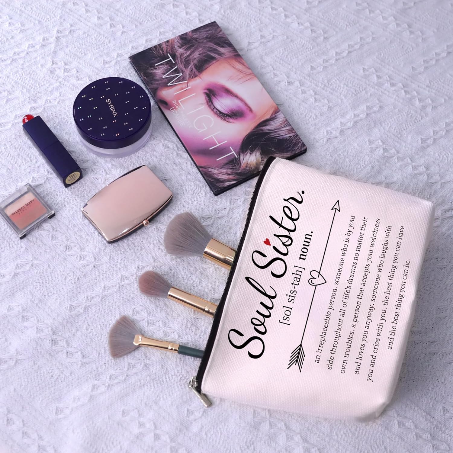 Bolsa De Cosméticos, Bolsa De Maquillaje Personalizada Para Mujeres Y Niñas, Rosado - Yaxa