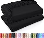 Utopia Bedding Full/Double Fitted Sheet - Pack of 2 Bottom Sheets - Soft Brushed Microfiber - Deep Pockets, Shrinkage & Fade Resistant - Easy Care (Full, Grey)