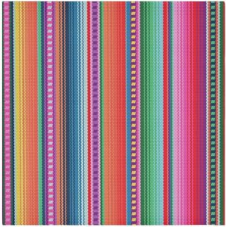 YETTASBIN Mexican Serape Blanket Stripes Cloth Napkins Set of 6, Reusable Washable Oversized Table Napkins for Family Wedding Dinner Party Home Decor, 20 x 20 Inch