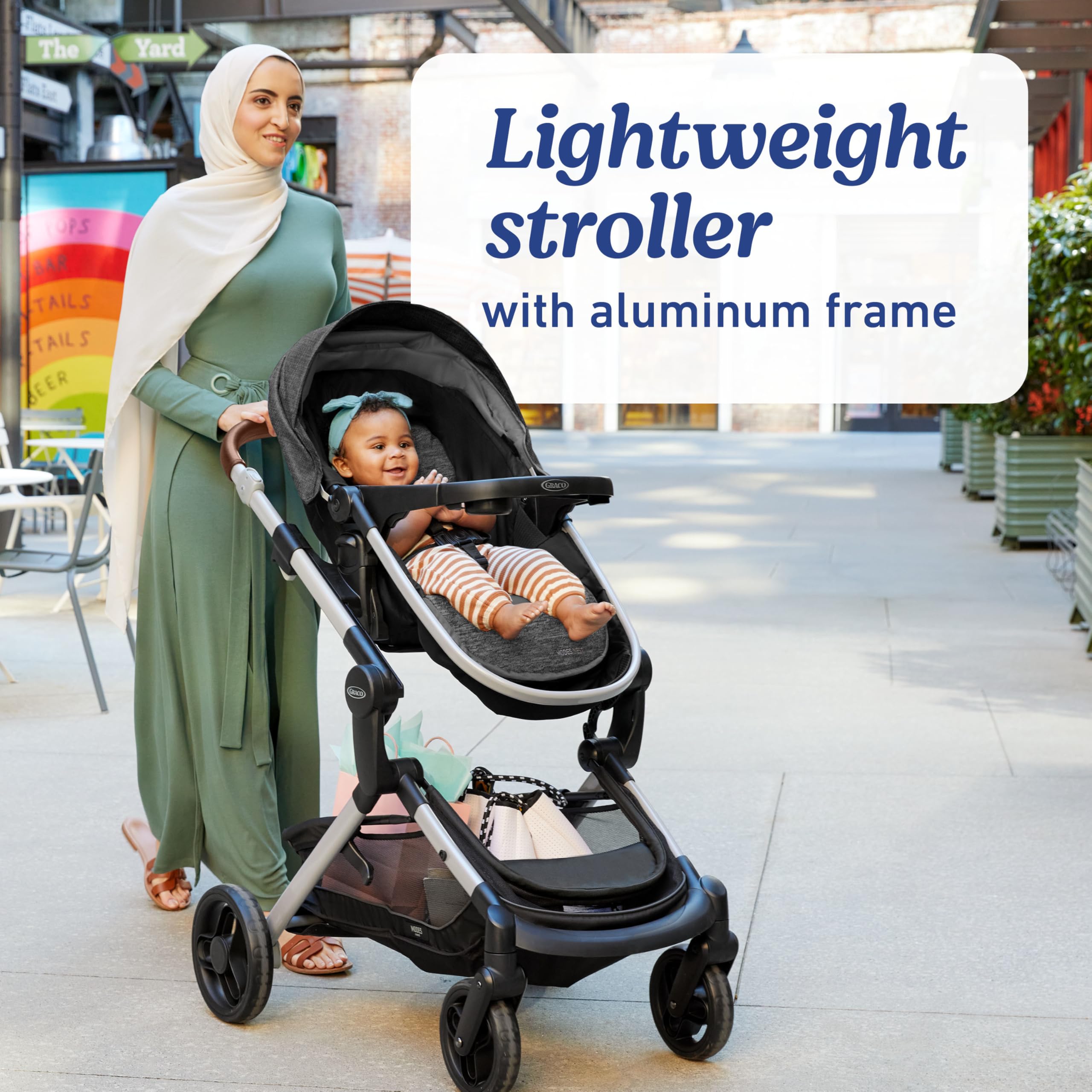 Graco Modes Nest 3-in-1 Travel System with SnugRide Turn & Slide - Carseat Stroller Combo with Rotating Rear-Facing Baby Car Seat, Adjustable Slide2Me Infant Car Seat to Toddler Stroller — view 9
