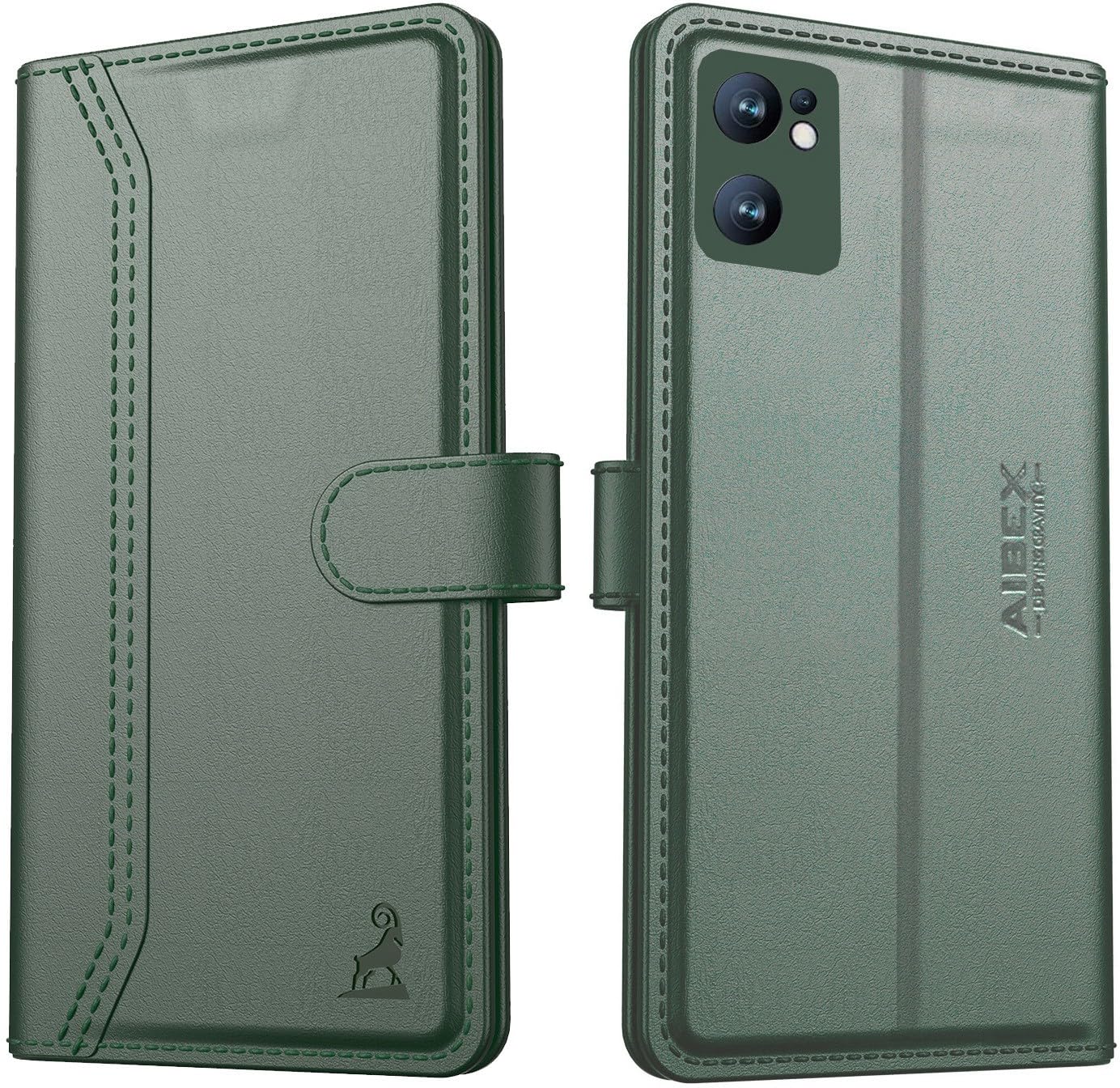 AIBEX ® Oppo Reno 7 5G Flip Cover Leather Finish | Inside TPU with Card Pockets | Wallet Stand | Complete Protection Flip Case Green (B09TL196XQ) Amazon Price History, Amazon Price Tracker