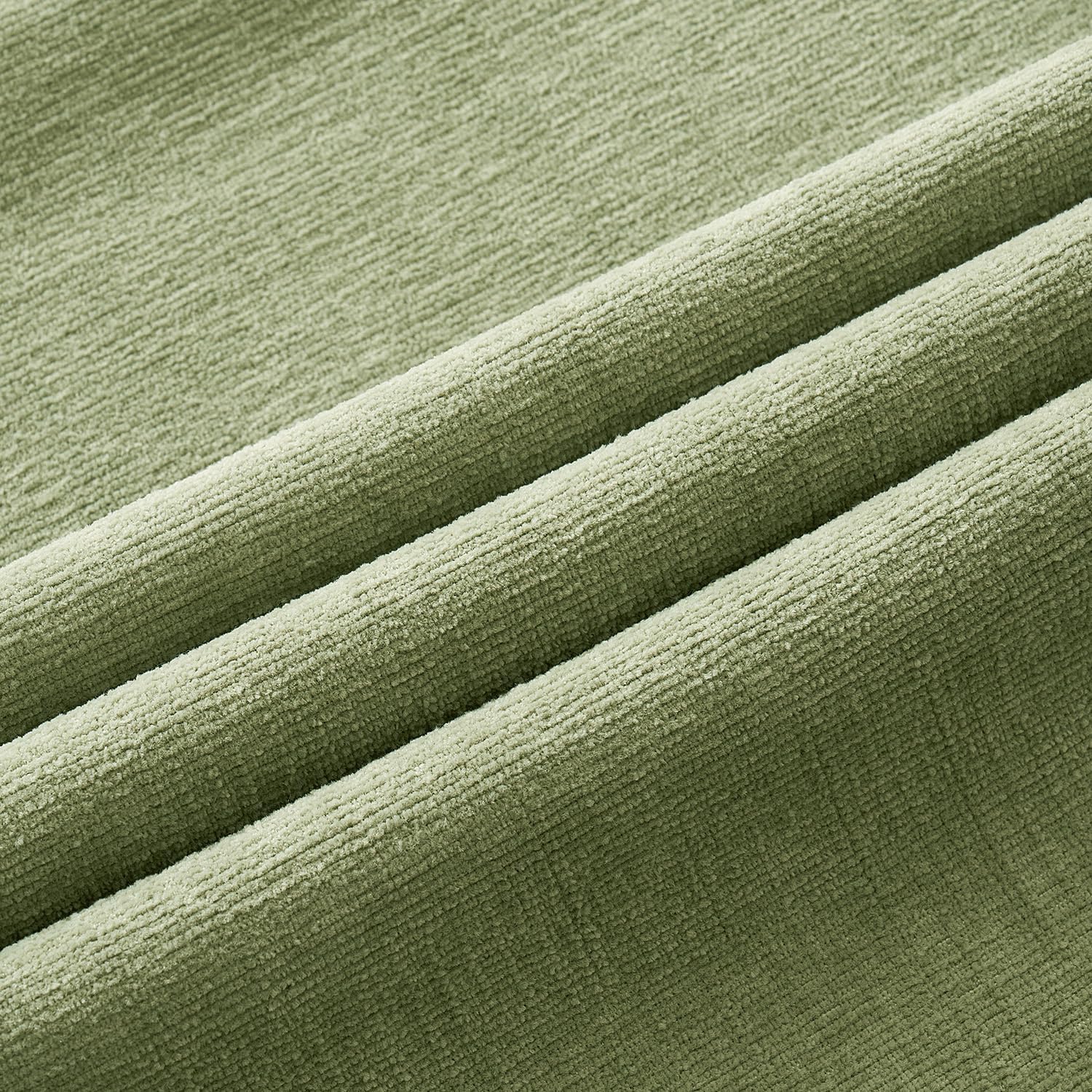 MIULEE Pack of 2 Chenille Decorative Throw Pillow Covers Bundle Pack of 2 Chenille Decorative Throw Pillow Covers 20x20 Inch 18x18 Inch Sage Green