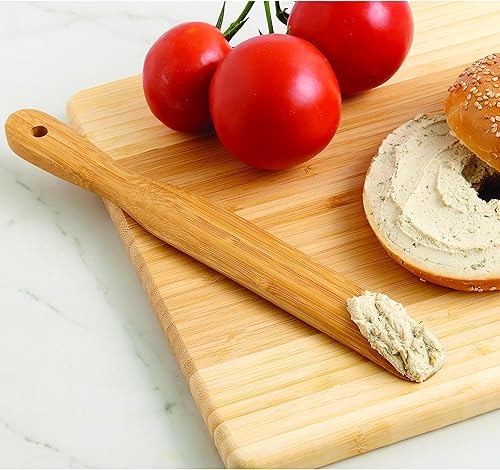 Vista 5 de HIC Kitchen Spurtle Set, Burnished Bamboo, 4-Piece Set