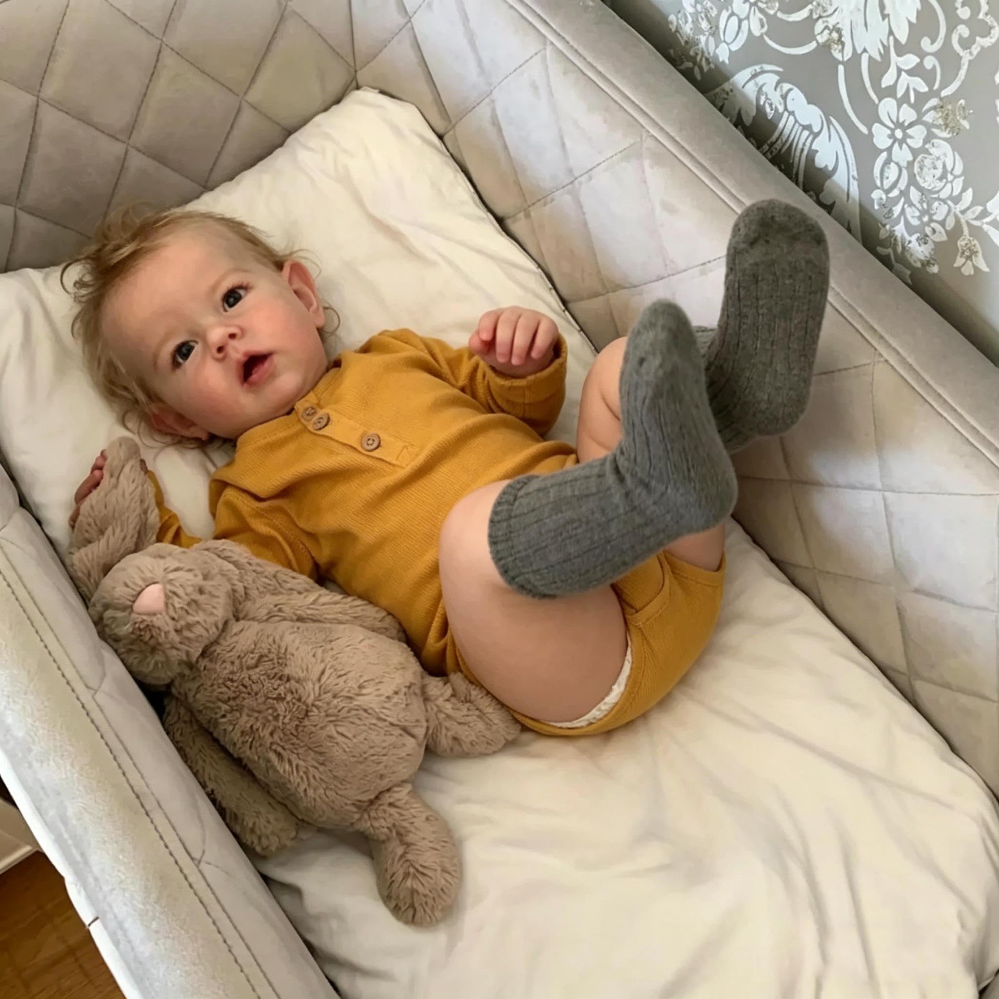 RXDOLL Realistic Newborn Baby Doll Boy 20 inch Reborn Baby Dolls Silicone Full Body Lifelike Reborn Babies That Look Real Full Silicone Baby Doll for 3+ Year Old