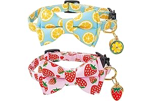 Cute Girl Cat Collar with Bow Tie and Bell