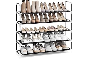 SONGMICS 5-Tier 40 inch Shoe Rack: Store Shoes Neatly and Declutter Your Home
