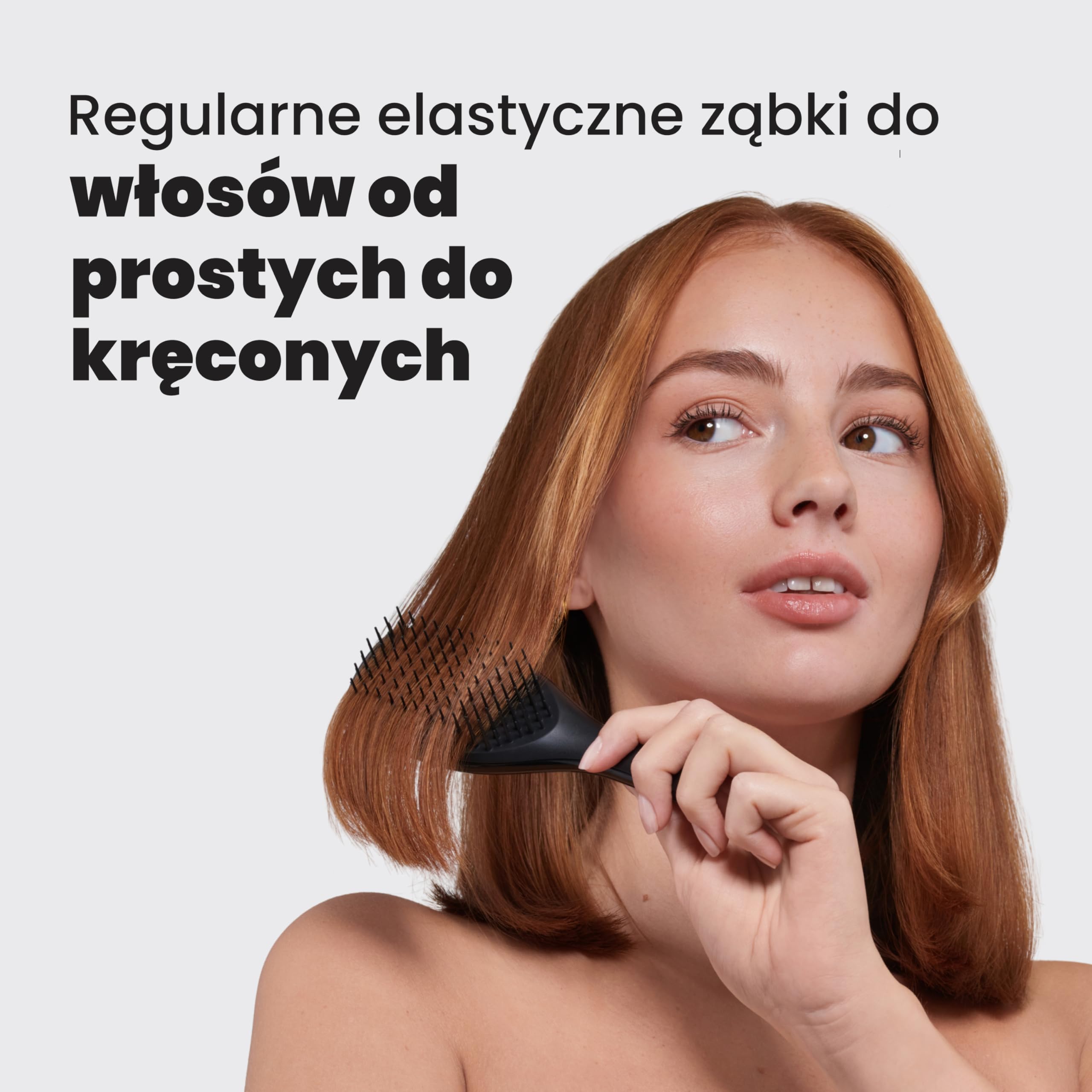 Tangle Teezer Mini Ultimate Detangler - do włosów mokrych i suchych - szczotka do rozczesywania do wszystkich rodzajów włosów - idealna szczotka dla dzieci i w podróży - Czarna