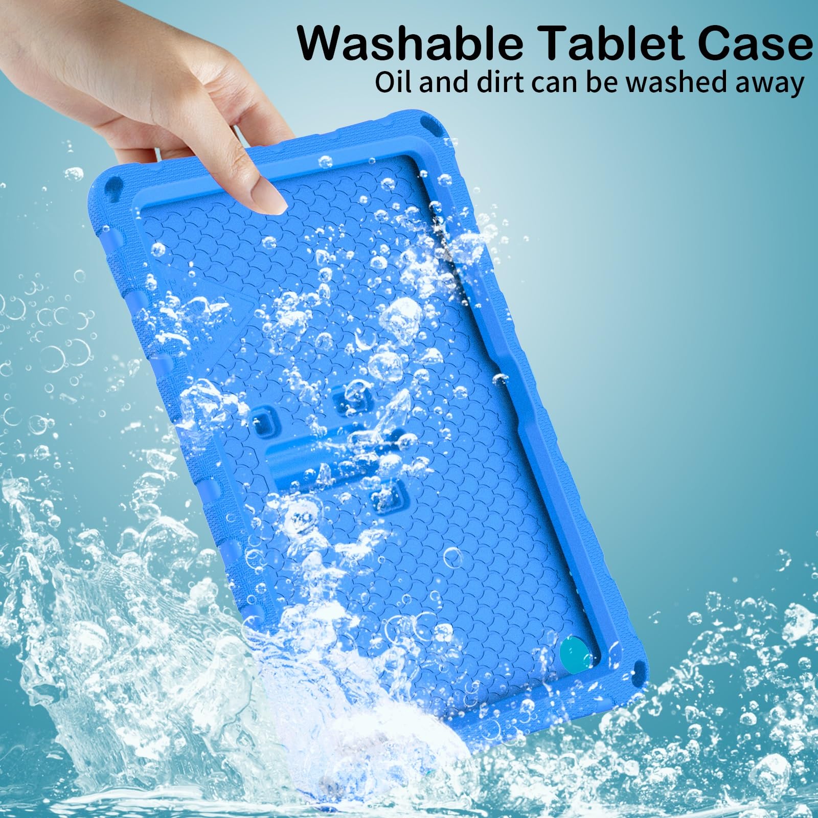 Etui kompatybilne z etui na tablet Kindle Fire Max 11 (13. generacja, wydanie 2023), lekki, wytrzymały, odporny wstrząsy pokrowiec ochronny pianki EVA paskiem ramię, futerał dziecięcy Butterfly(Blu)