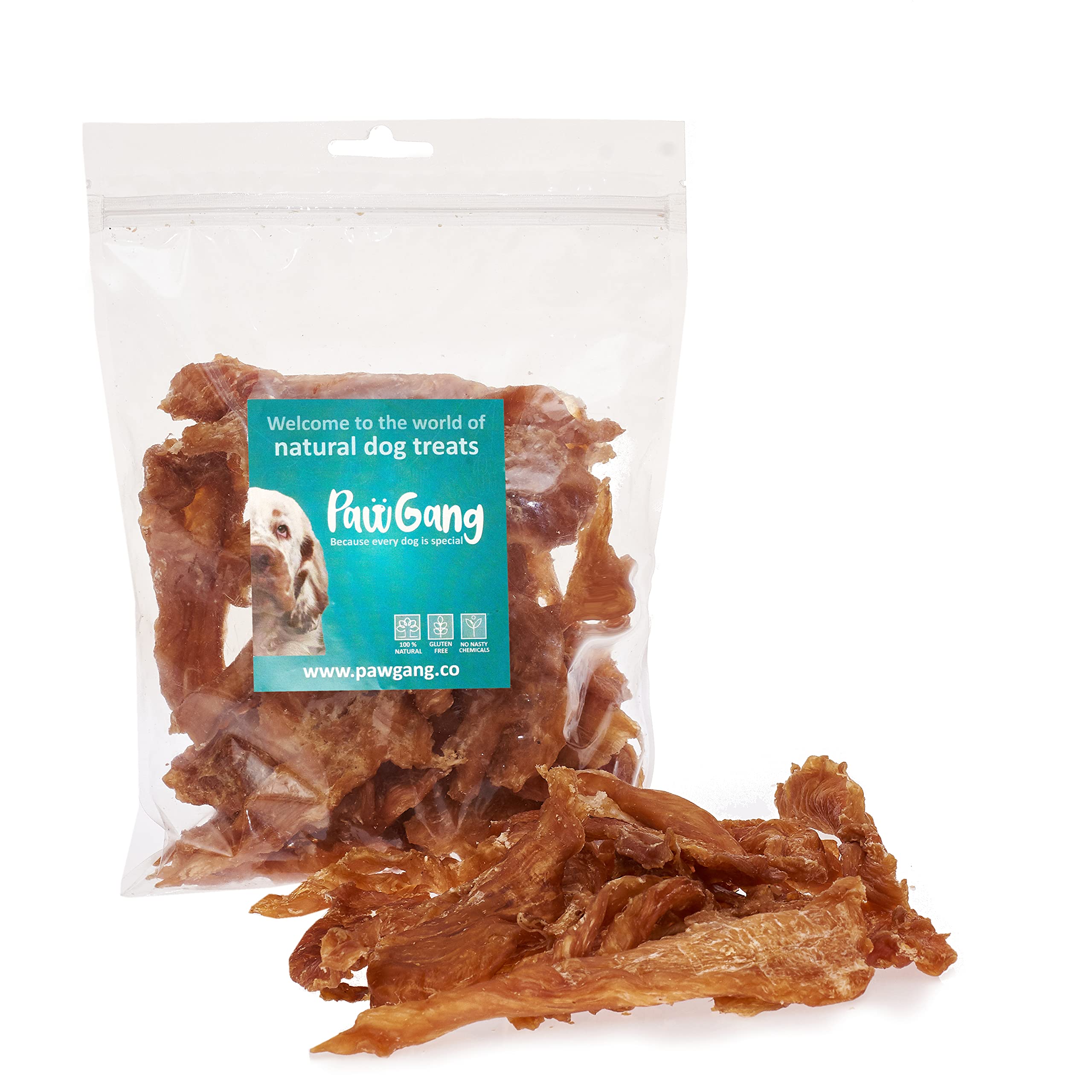 Chicken Breast Fillet 250g - 100% Natural Treats for Dogs: Puppies Young Adult Old Small Large - Air Dried Chews Snacks - Healthy Hypoallergenic - Low Fat Grain Free - BARF Raw