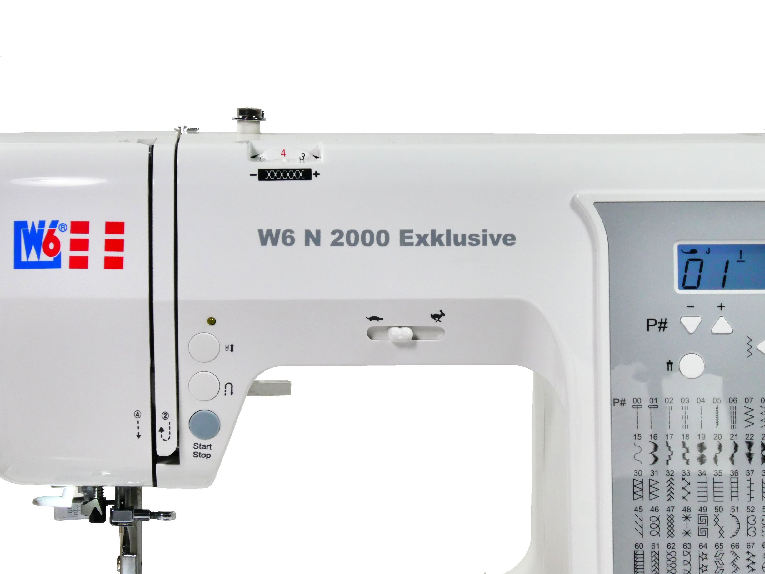 W6 WERTARBEIT W6 N 2000 Exklusive Computer-Nähmaschine-Nähen, Patchen, Quilten (100 Programme)