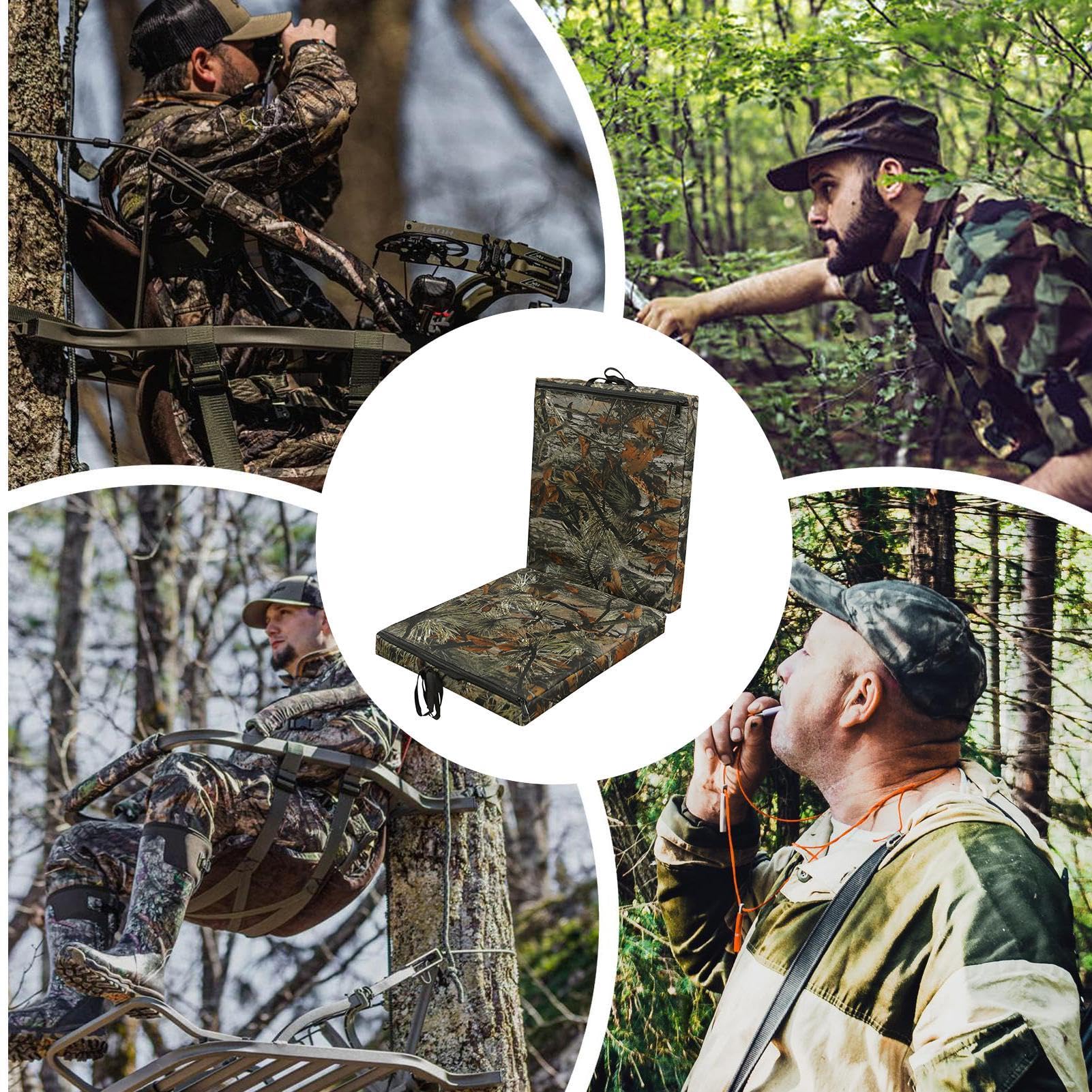 Jagd-Sitzkissen, Baumständer-Ersatzsitz,2 Personen Bequeme Baumsitz-Jagd-Kissenauflage | Faltbares Kissen, Ersatz-Baumständer-Sitz, Baumständer-Sitzpolster für Outdoor-Jagdleiterbaum