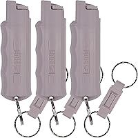 Vista 25 de SABRE Spray de pimienta, espray OC de máxima fuerza policial, llavero de liberación rápida para un fácil transporte y acceso rápido, agarre de dedo