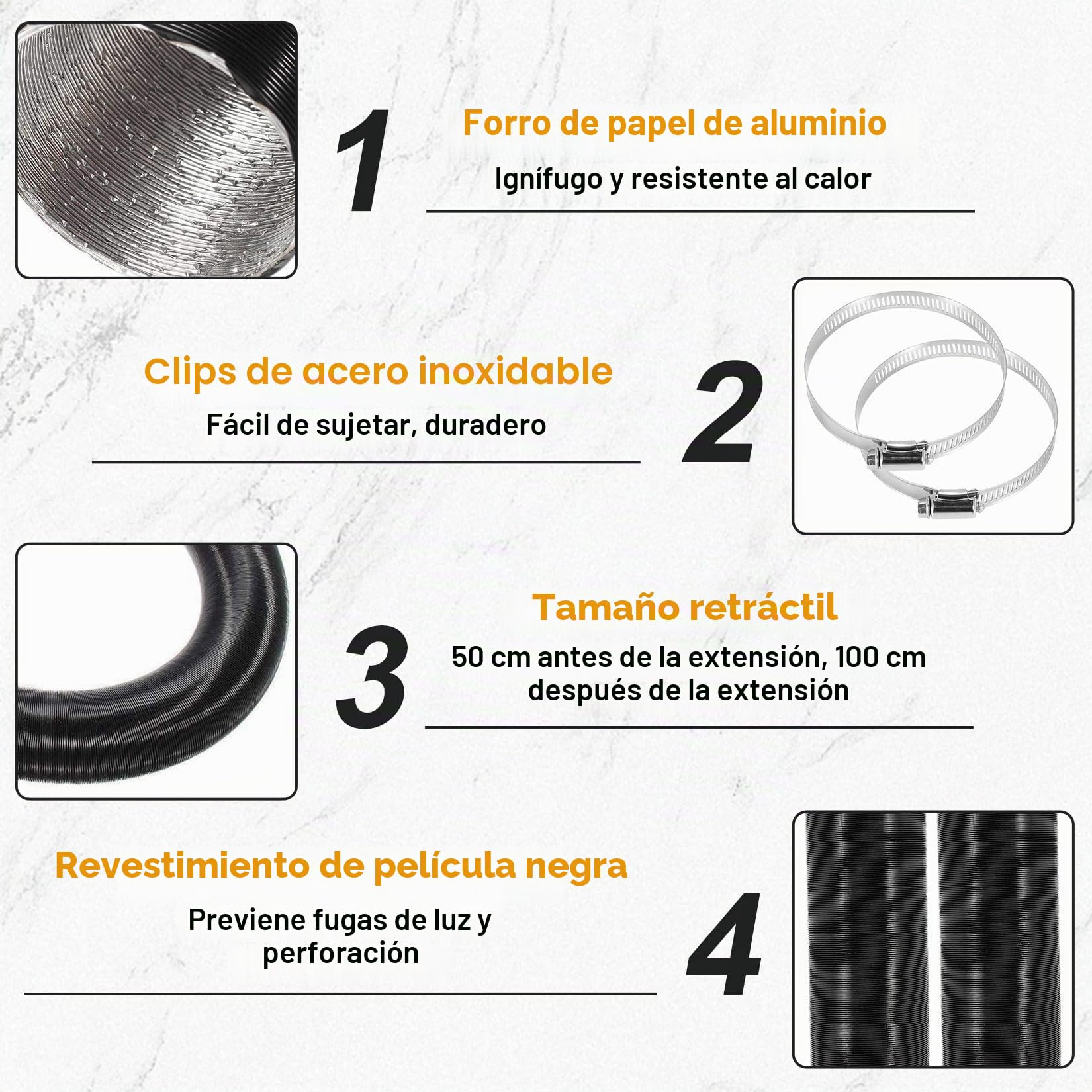 Accesorios para calefacción de estacionamiento diésel, 75 mm, juego de tubos en Y, manguera de calefacción para coche, tubo de calefacción, salida de aire caliente, juego de clips para