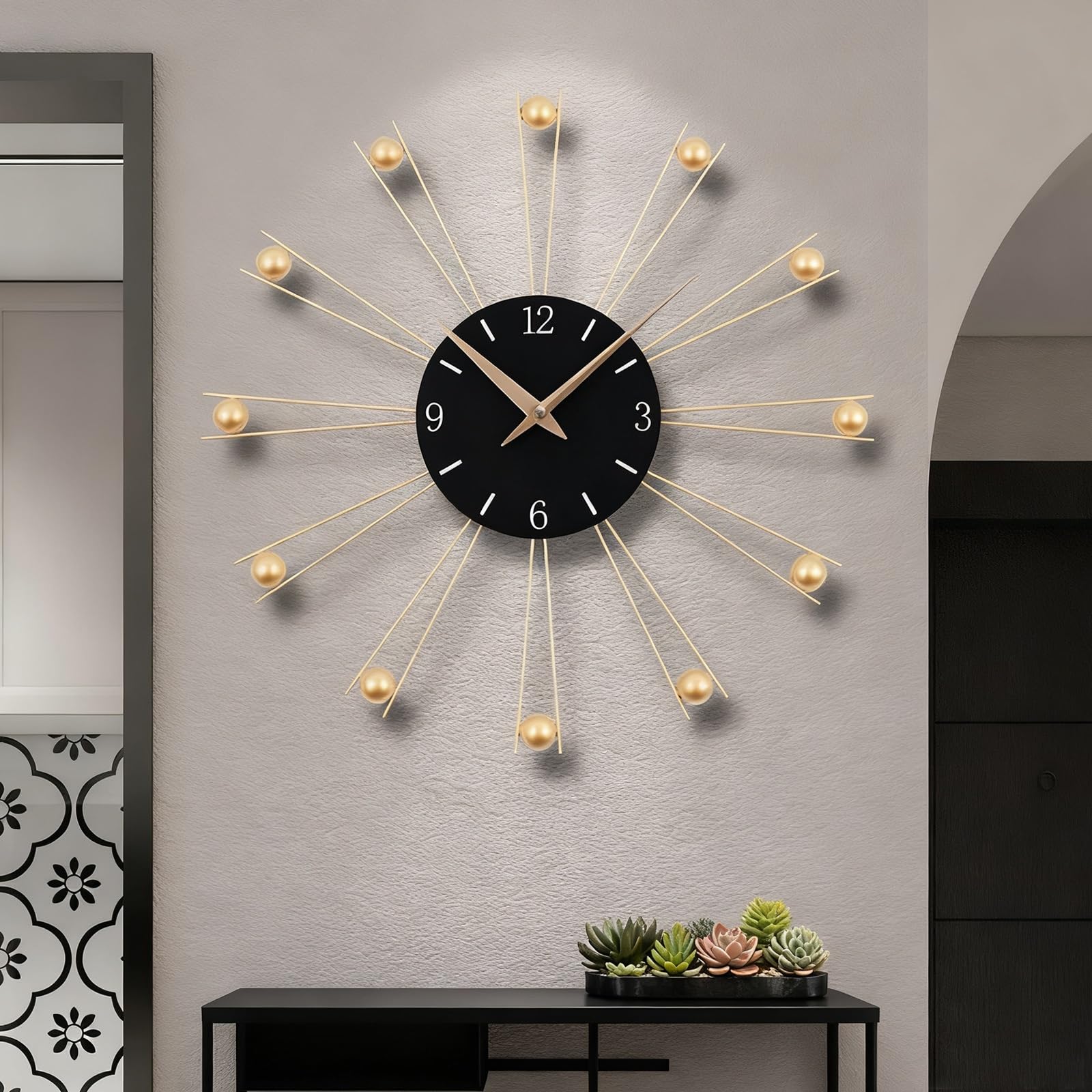 Horloge murale silencieuse pour chambre sans tic-tac dérangeant