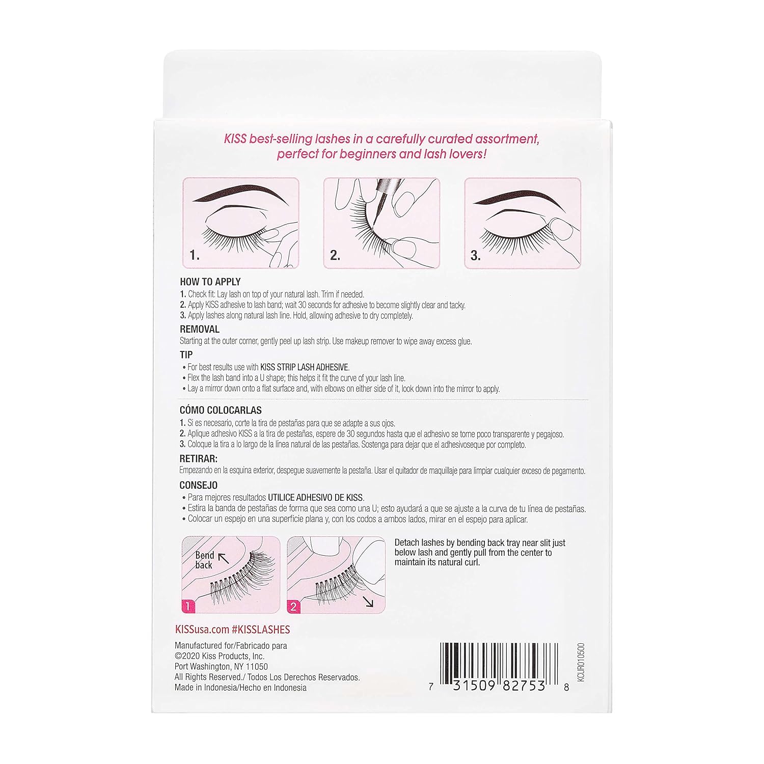 KISS So Wispy Curated Collection of Bestselling False Eyelash Styles Multipack, Volume & Curl, Lash Extensions Look, Signature Wispy Effect, Cruelty Free, Reusable, Contact Lens Friendly, 5-Pair : Beauty & Personal Care
