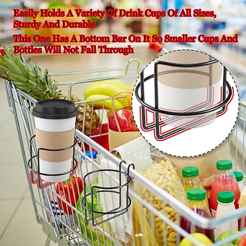 Miniatura 7 de Portavasos de acero inoxidable para colgar tazas Stanley, taza de café, biberón, 2 unidades, con barra inferior, portátil, reutilizable, para colgar