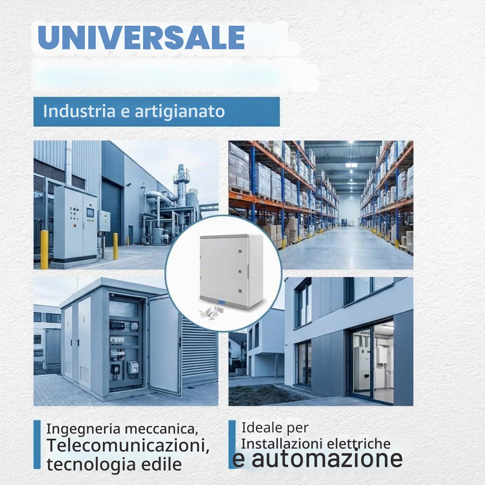 Quadro elettrico esterno BOXEXPERT IP67 in ABS 500×400×240 mm (Fleet Pro). Impermeabile fino a 1 m. Scatola di distribuzione industriale vuota, robusta e resistente per impianti elettrici esterni