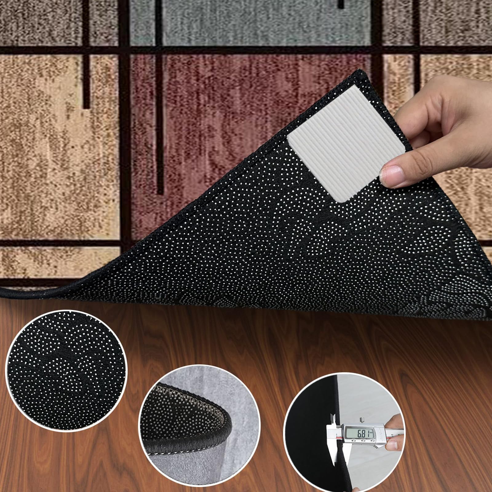 Tappetino Insonorizzato Batteria | Carpet Drum Mat | Tappeto per Batteria | Tappeto Professionale per Batteria e Strumenti a Percussione | Tappeto Antiscivolo Batteria Elettronica 140 x 120 cm