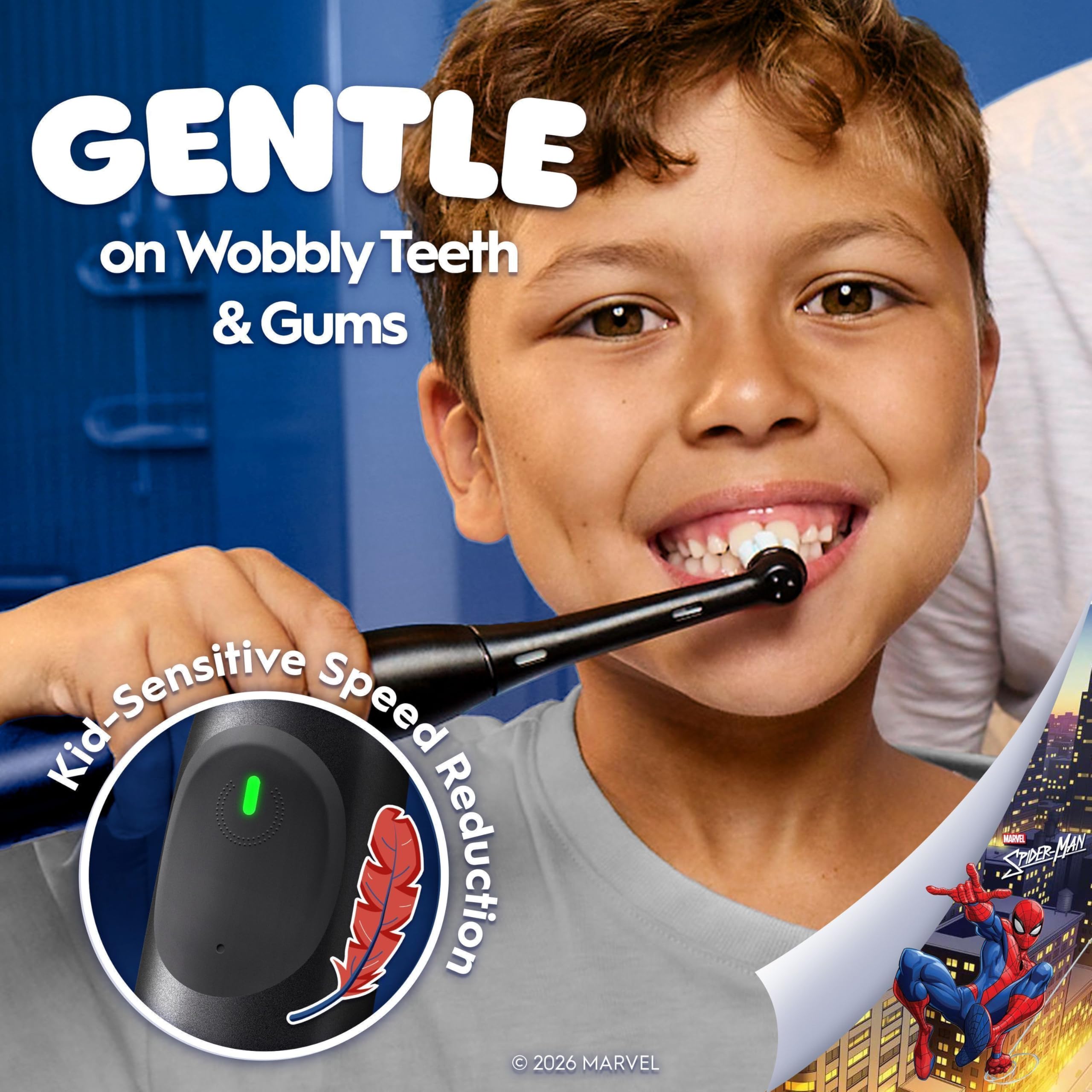 Oral-B iO Kids Marvel Spiderman Bambino Spazzolino rotante Blu