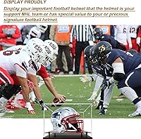 Vista 7 de Caja de exhibición de casco de fútbol de tamaño completo, caja de exhibición de casco acrílico con base de acrílico negro, caja de exhibición