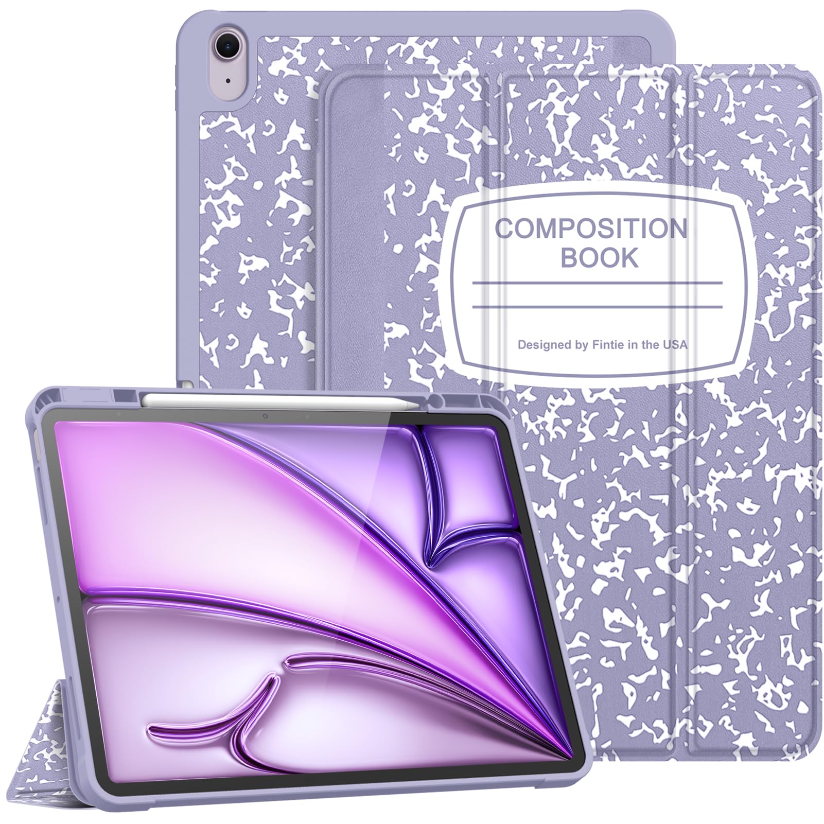 Fintie - Schlanke stoßfeste Hülle für iPad Air 13 Zoll M4/M3/M2 (2026/2025