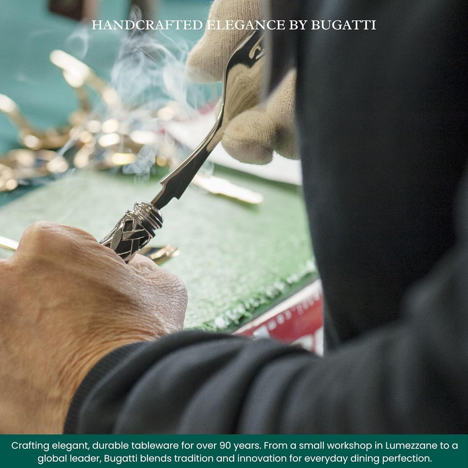 Vietri Aladdin Brilliant Salad Server Set, Blue