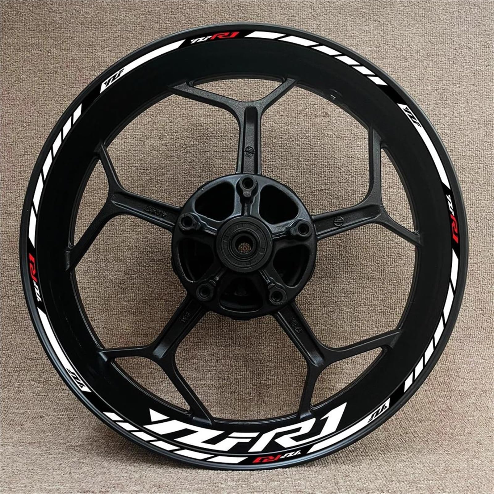Wheel Stickers Motorcycle Wheel Stickers Rim Reflective Decal for YZFR1 YZF R1 YZF-R1 Stripe Decals Hub Sticker Rim Reflective Decal