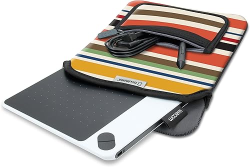 Miniatura 3 de USA Gear - Funda protectora de neopreno para bolígrafos de dibujo Wacom y tabletas de 10 pulgadas  con bolsillo con cremallera y asa de transporte