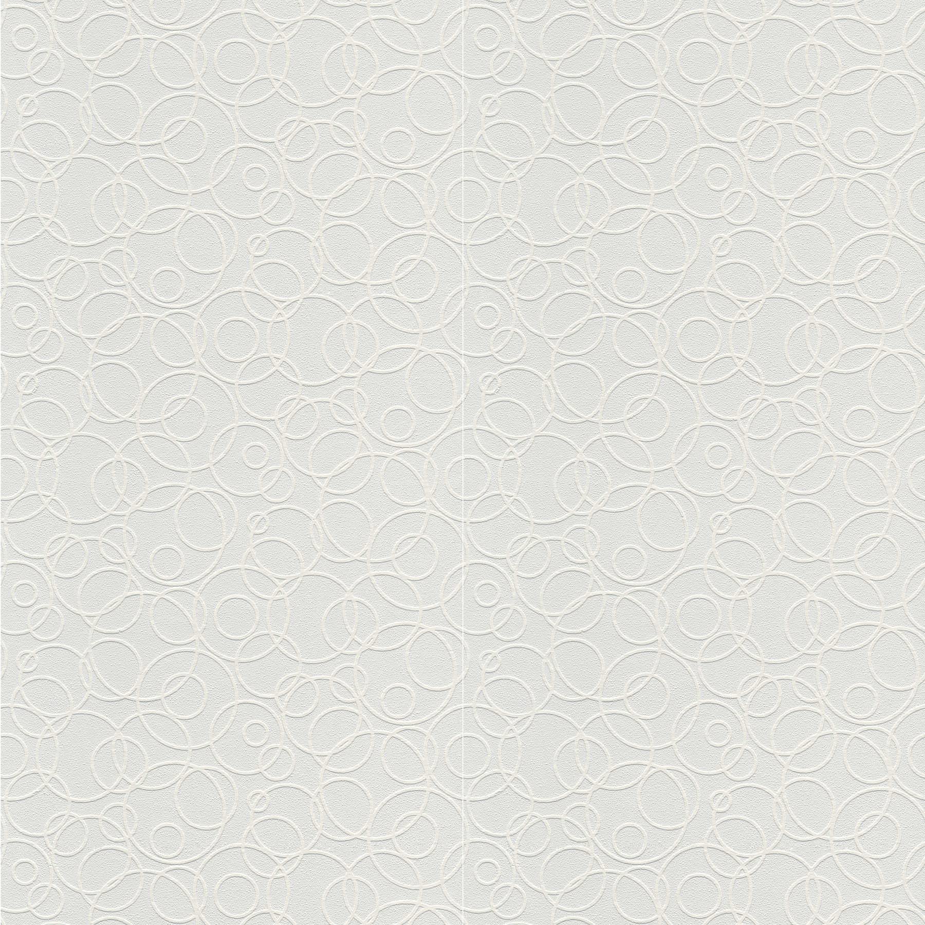 A.S. Création Malowana tapeta flizelinowa Meistervlies tapeta 25,00 m x 1,06 m biała Made in Germany 561114 5611-14