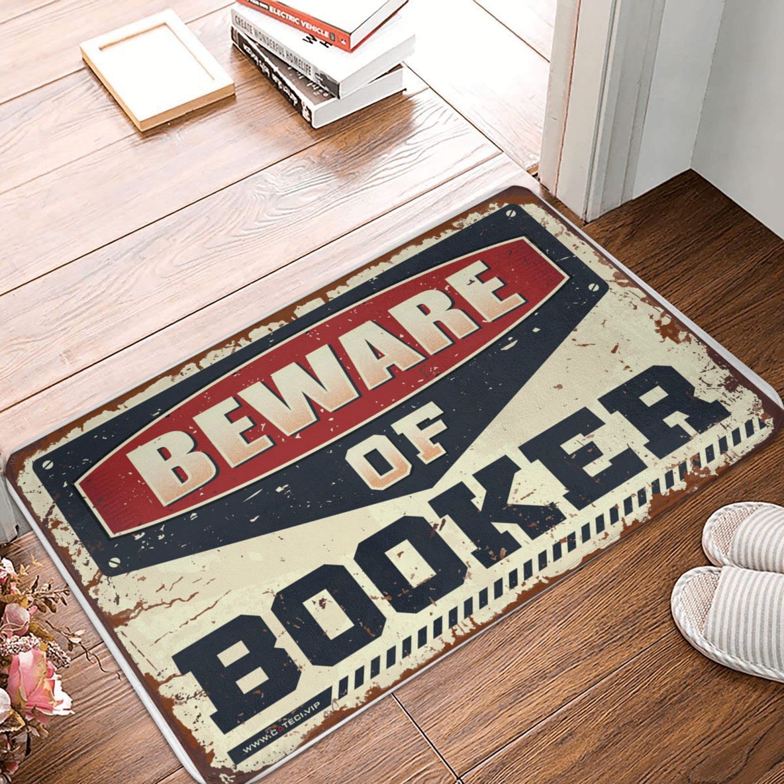 Tapis de cuisine de ferme Beware Of Booker et paillasson d'hiver 65x90